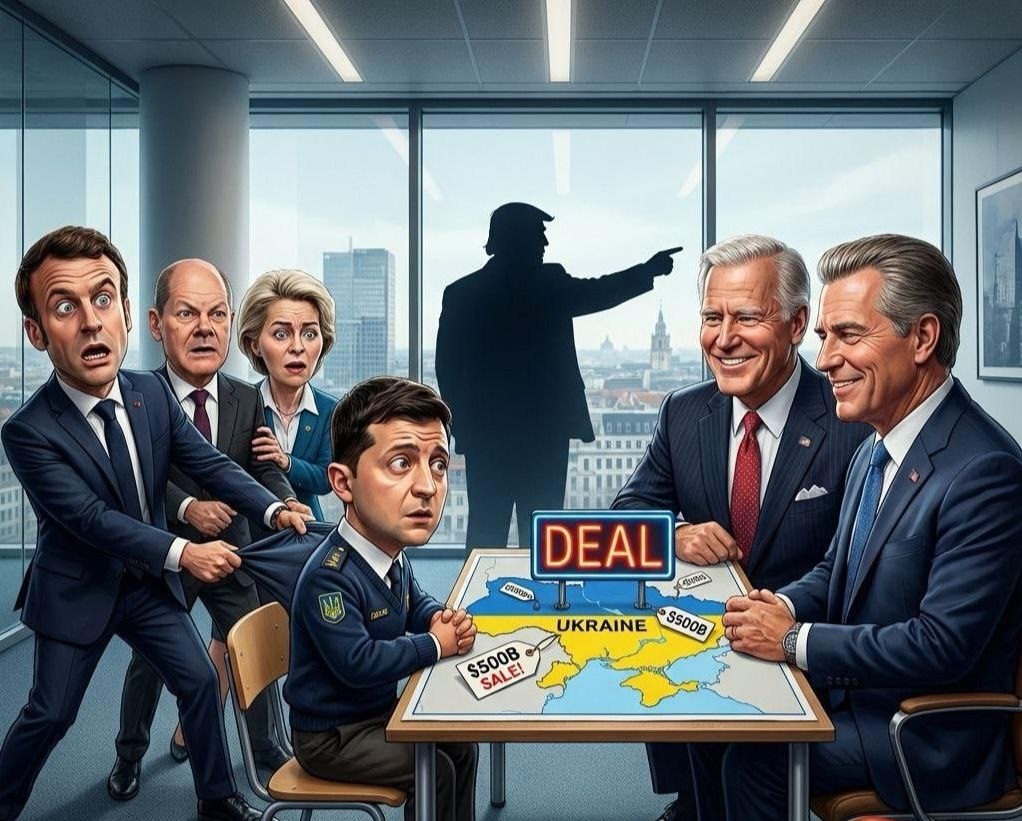 L’Europa in preda all’isteria: “Non lasciate Zelensky da solo con questi tizi” – Kiev pronta alla&nbsp;resa